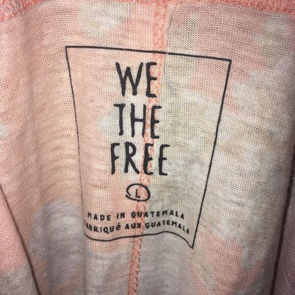 We the Free orange combo rose top, NWT - Picture 4 of 4